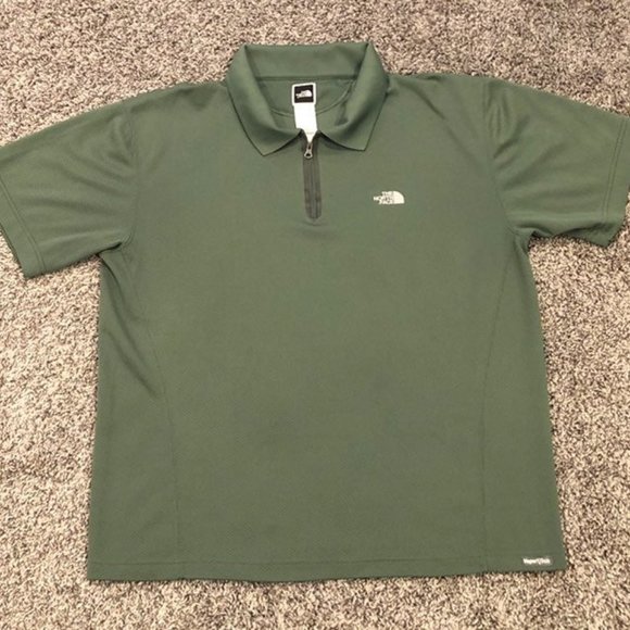 Other - The North Face Green Vapor Wick Outdoor Polo Shirt
